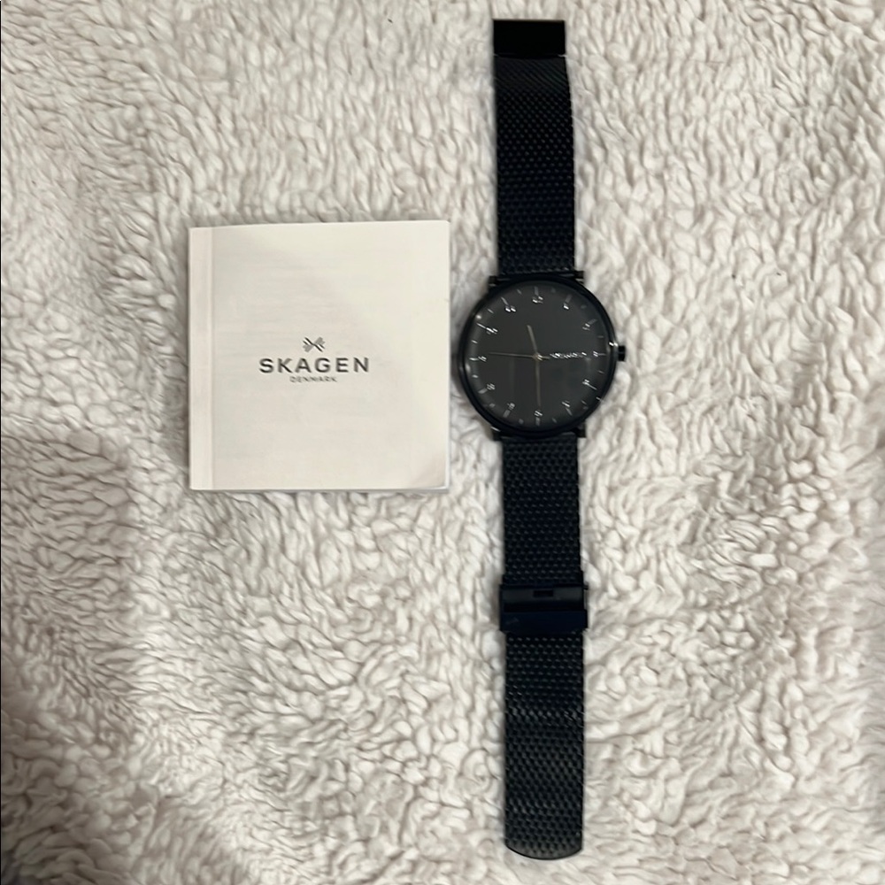 LAST CALL! Closing-Closet SALE! Skagen Black Mesh Strap Watch